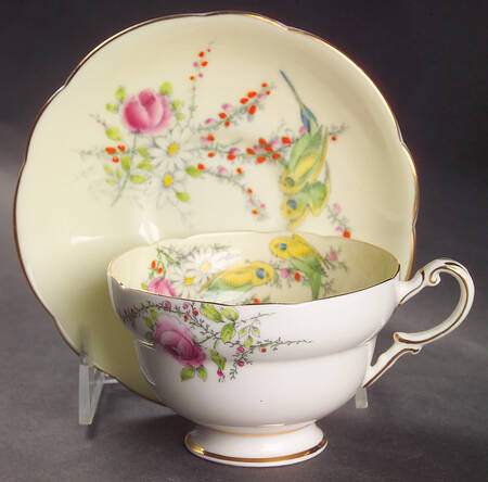 Princess Margaret Rose Footed Cup & Saucer Set