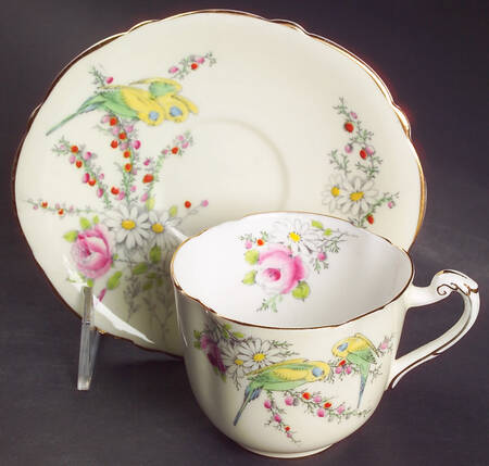Princess Margaret Rose Footed Cup & Saucer Set