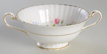 Queen's Garden Footed Cream Soup Bowl