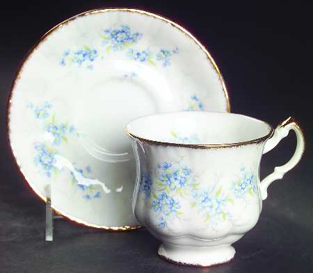 Remember Me Footed Cup & Saucer Set