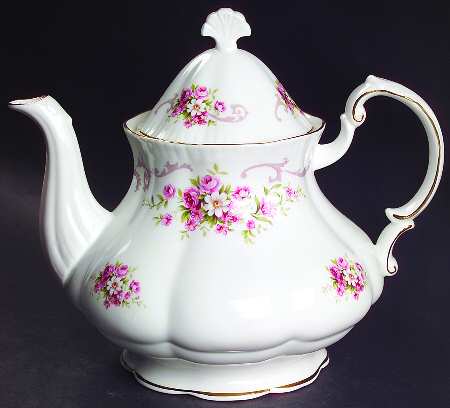 Rose Bouquet Pink Teapot & Lid