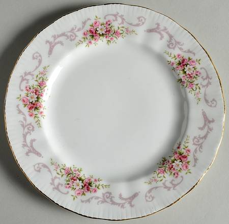 Rose Bouquet Pink Salad Plate