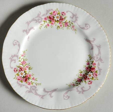 Rose Bouquet Pink Bread & Butter Plate