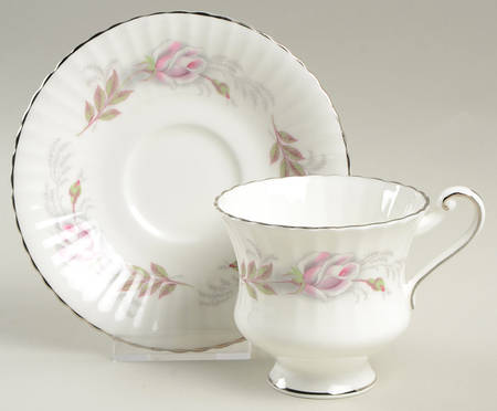 Rose Ballet Footed Cup & Saucer Set