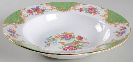 Rockingham Green Large Rim Soup Bowl
