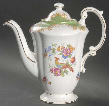 Rockingham Green Coffee Pot & Lid