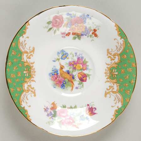 Rockingham Green Saucer for Footed Demitasse Cup