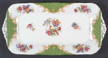 Rockingham Green Large Sandwich Tray