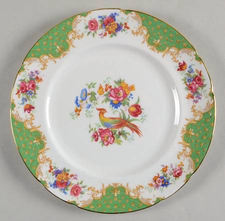 Rockingham Green Luncheon Plate