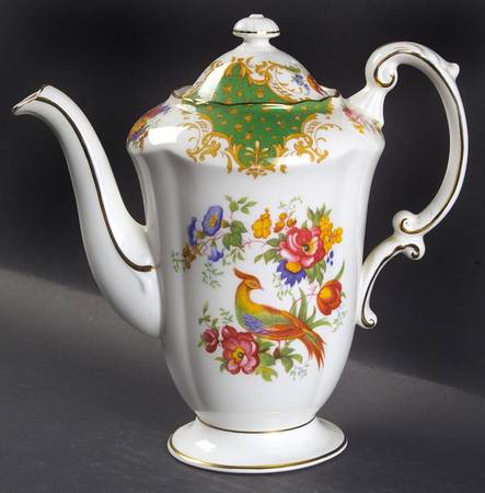 Rockingham Green Mini Coffee Pot & Lid
