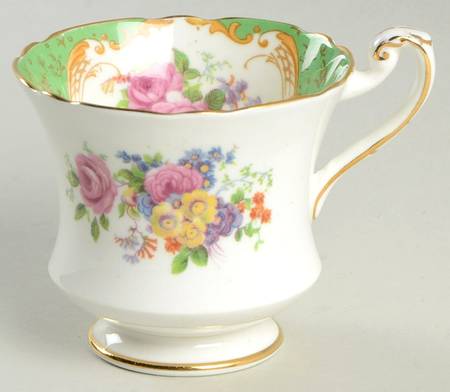 Rockingham Green Footed Demitasse Cup
