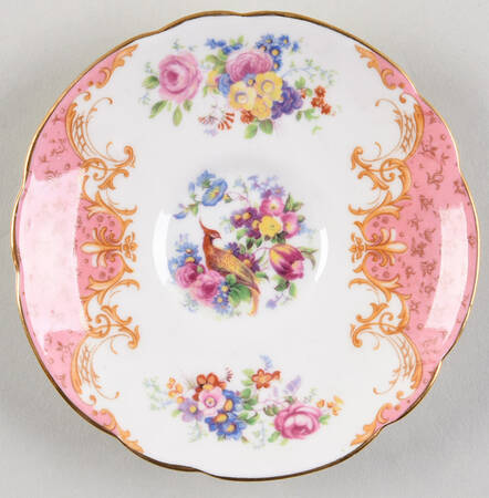 Rockingham Pink Saucer for Demitasse Cup