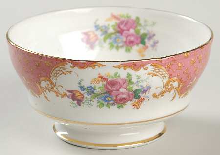 Rockingham Pink Open Sugar Bowl