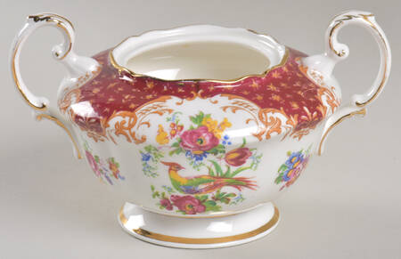 Rockingham Red Sugar Bowl No Lid