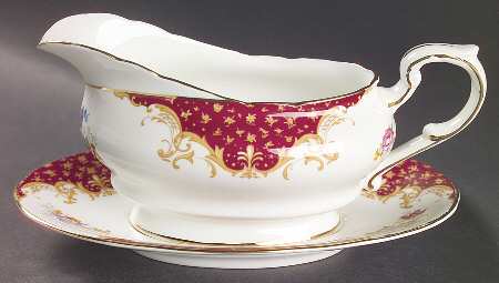 Rockingham Red Gravy Boat & Underplate