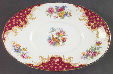 Rockingham Red Underplate for Gravy Boat