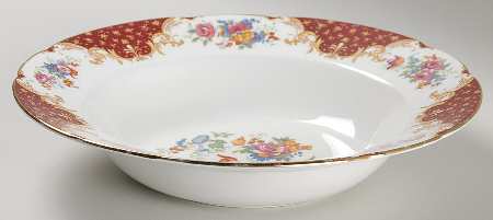 Rockingham Red Large Rim Soup Bowl