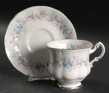 Romance Footed Cup & Saucer Set