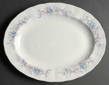 Romance 13" Oval Serving Platter