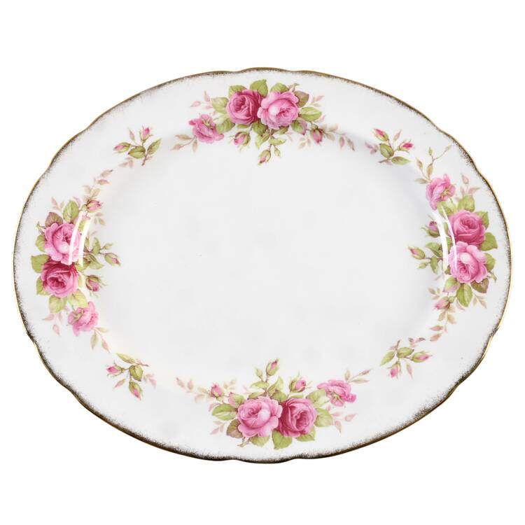 Rosebud 14" Oval Serving Platter