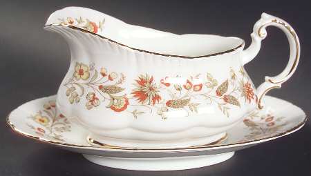 Seville (Flowers) Gravy Boat & Underplate