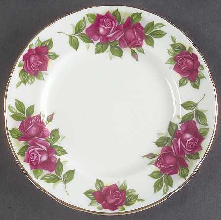 Six World Famous Roses (Older) Bread & Butter Plate