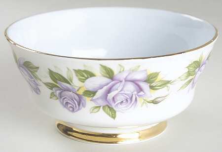 Six World Famous Roses (Older) Open Sugar Bowl