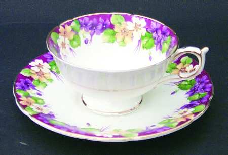 Spring Melody Footed Cup & Saucer Set