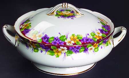 Spring Melody Round Covered Vegetable