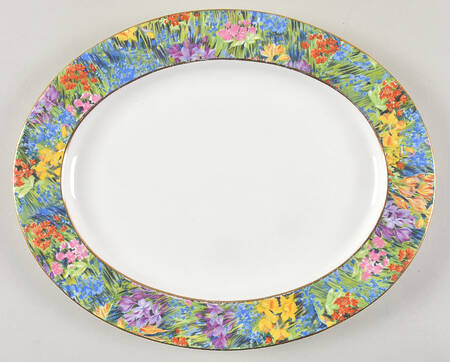 Springtime 12" Oval Serving Platter