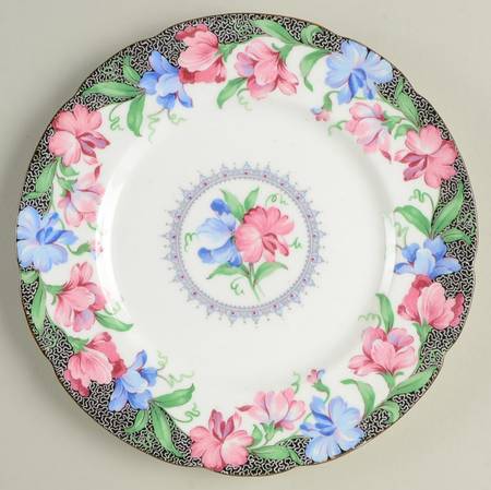 Sweet Pea Bread & Butter Plate