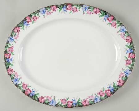 Sweet Pea 16" Oval Serving Platter
