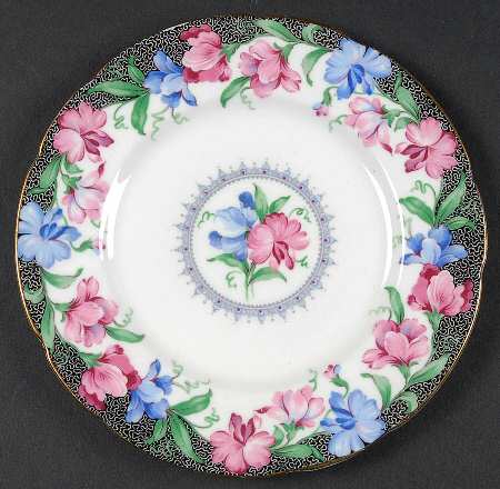 Sweet Pea Bread & Butter Plate