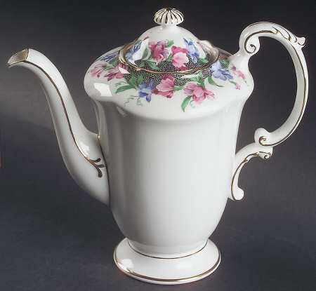 Sweet Pea Coffee Pot & Lid