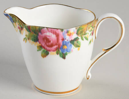 Tapestry Rose White Mini Creamer