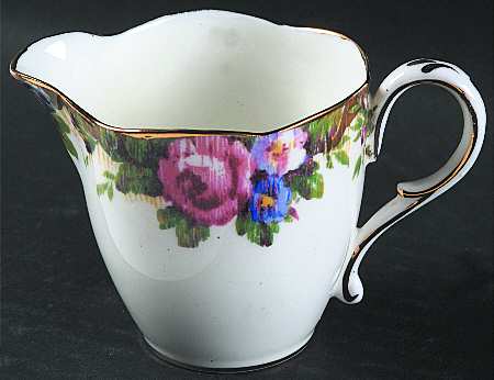 Tapestry Rose White Mini Creamer