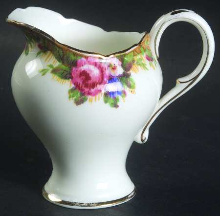 Tapestry Rose White Mini Creamer