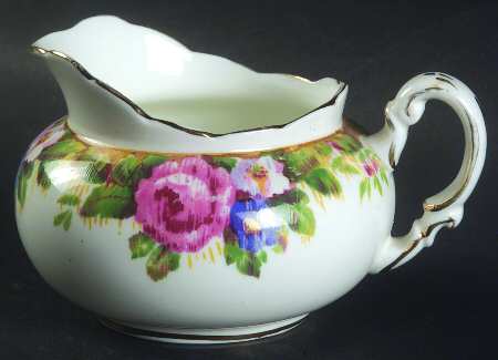 Tapestry Rose White Mini Creamer