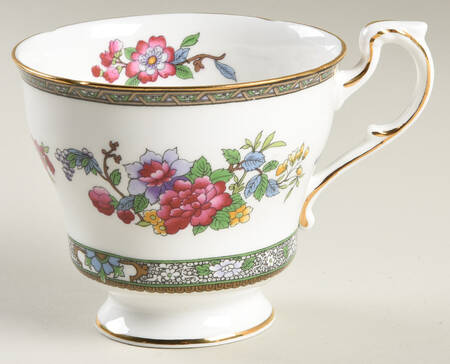 Tree of Kashmir (Gold Trim, Scalloped) Oversized Cup