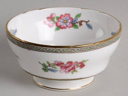 Tree of Kashmir (Gold Trim, Scalloped) Open Sugar Bowl
