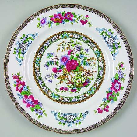 Tree of Kashmir (Gold Trim, Scalloped) Salad Plate