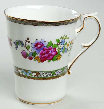 Tree of Kashmir (Gold Trim, Scalloped) Mug