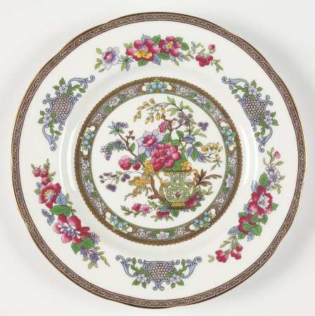 Tree of Kashmir (Gold Trim, Scalloped) Salad Plate