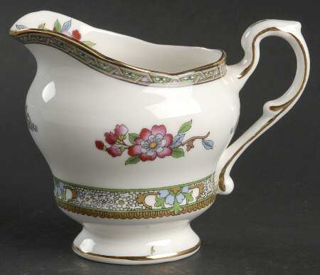 Tree of Kashmir (Gold Trim, Scalloped) Creamer