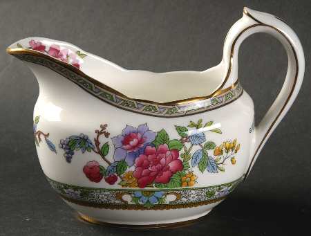 Tree of Kashmir (Gold Trim, Scalloped) Creamer