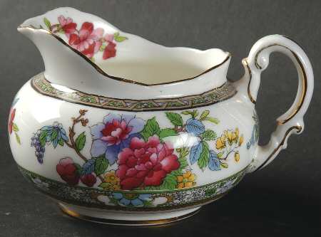 Tree of Kashmir (Gold Trim, Scalloped) Mini Creamer