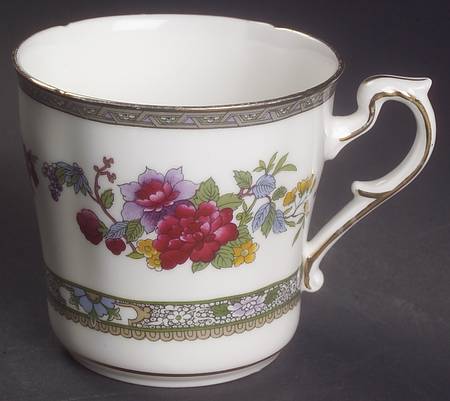 Tree of Kashmir (Gold Trim, Scalloped) Mug