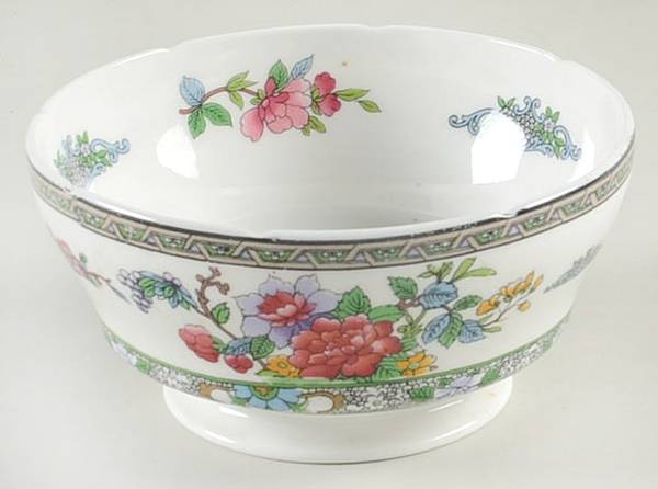 Tree of Kashmir (No Trim, Scalloped) Open Sugar Bowl