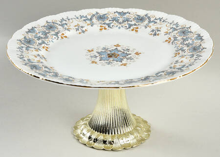 Tuscany Cake Stand with 4"-5" Metal Pedestal  Hc