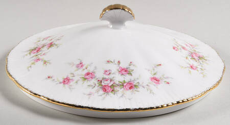 Victoriana Rose Lid for Round Vegetable